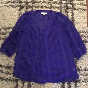 BEACHY Olive + Oak 3/4 Sheer Tunic Blouse